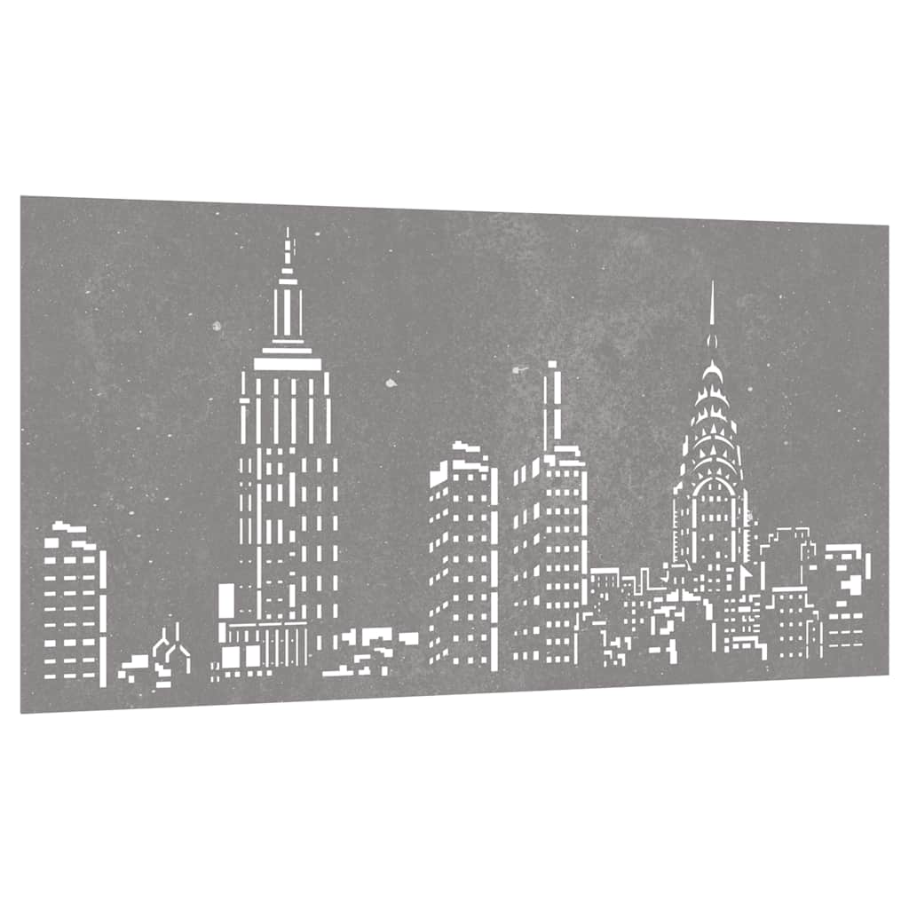 Wanddecoratie tuin skyline-ontwerp 105x55 cm cortenstaal is nu te koop bij PeponiXL, paradijselijk wonen!