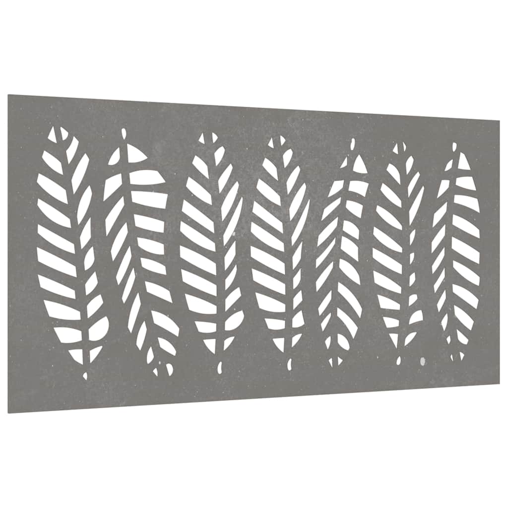 Wanddecoratie tuin bladontwerp 105x55 cm cortenstaal is nu te koop bij PeponiXL, paradijselijk wonen!