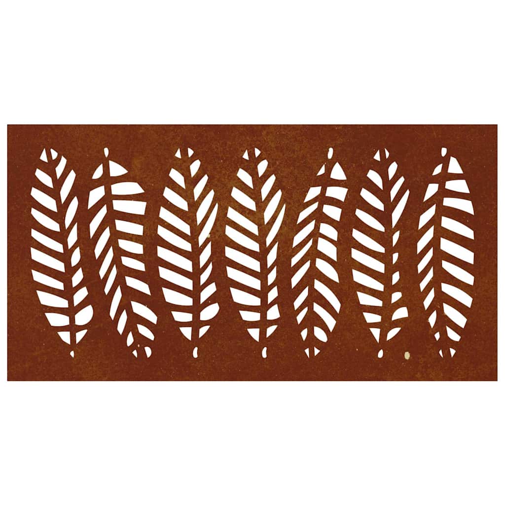 Wanddecoratie tuin bladontwerp 105x55 cm cortenstaal is nu te koop bij PeponiXL, paradijselijk wonen!