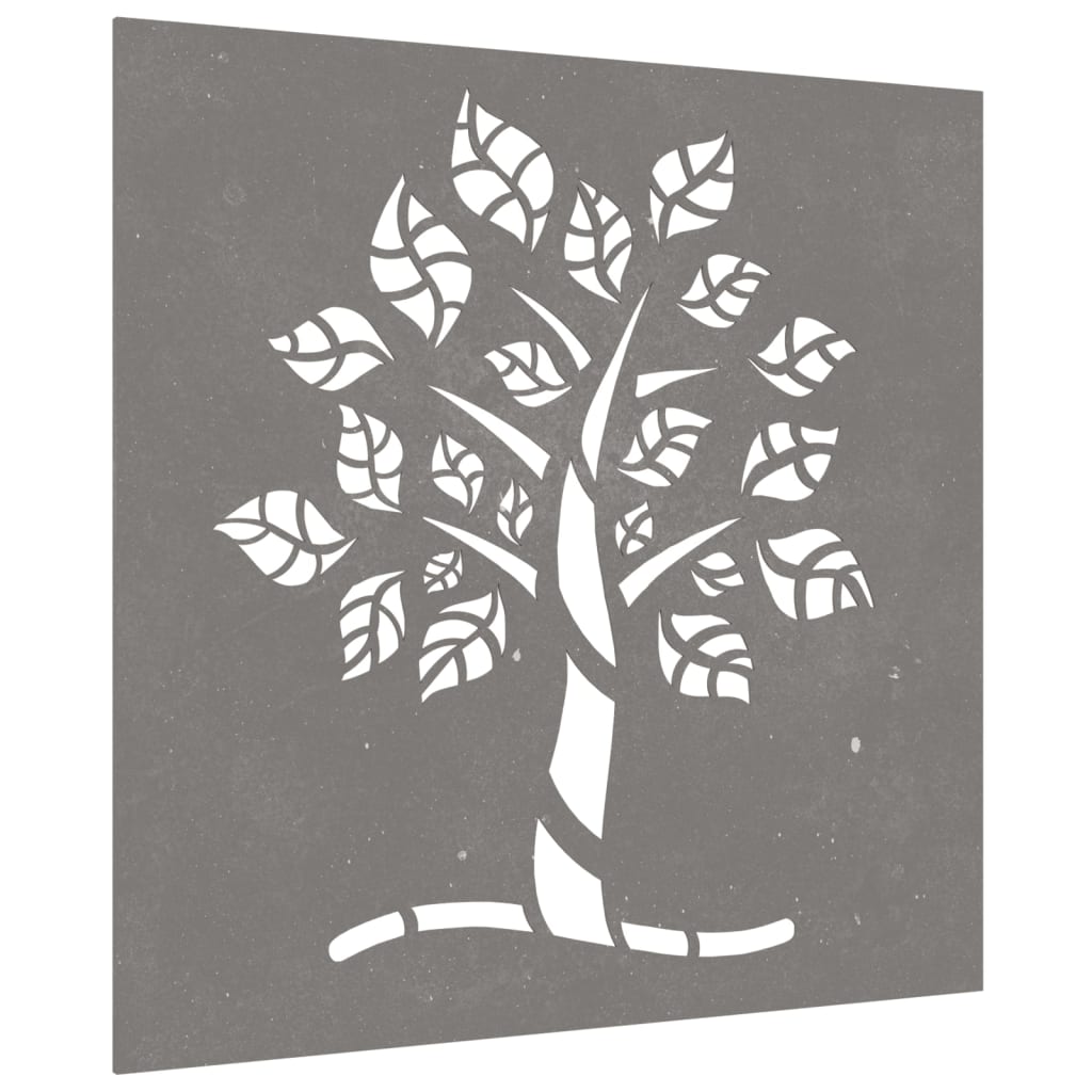 Wanddecoratie tuin boomontwerp 55x55 cm cortenstaal is nu te koop bij PeponiXL, paradijselijk wonen!