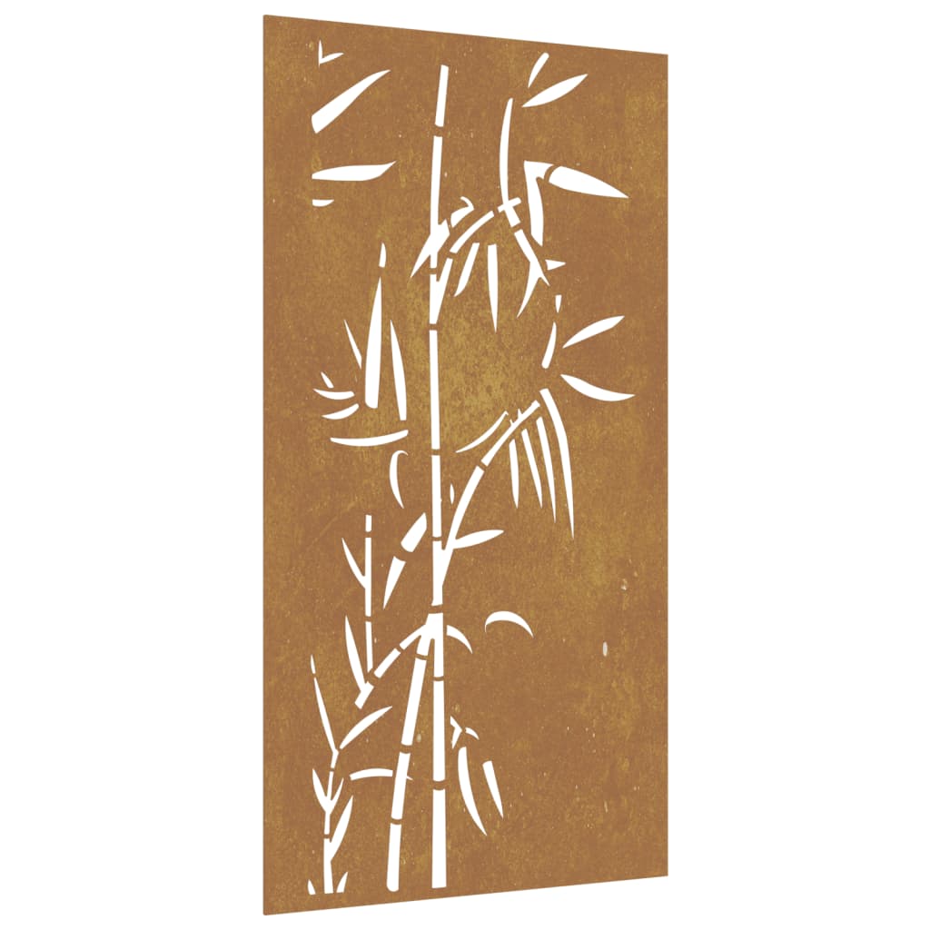 Wanddecoratie tuin bamboe-ontwerp 105x55 cm cortenstaal is nu te koop bij PeponiXL, paradijselijk wonen!