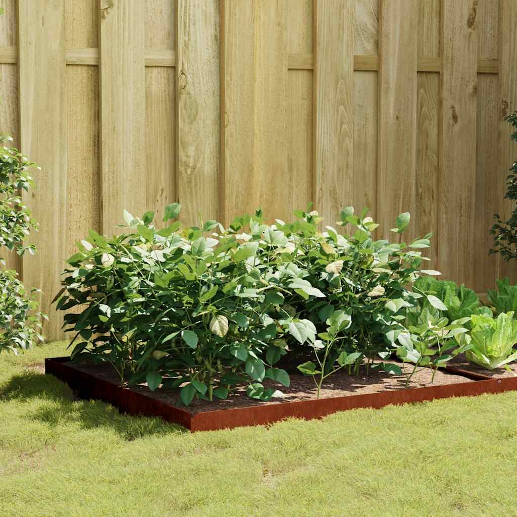 Plantenbak verhoogd 100x100x18,5 cm cortenstaal is nu te koop bij PeponiXL, paradijselijk wonen!