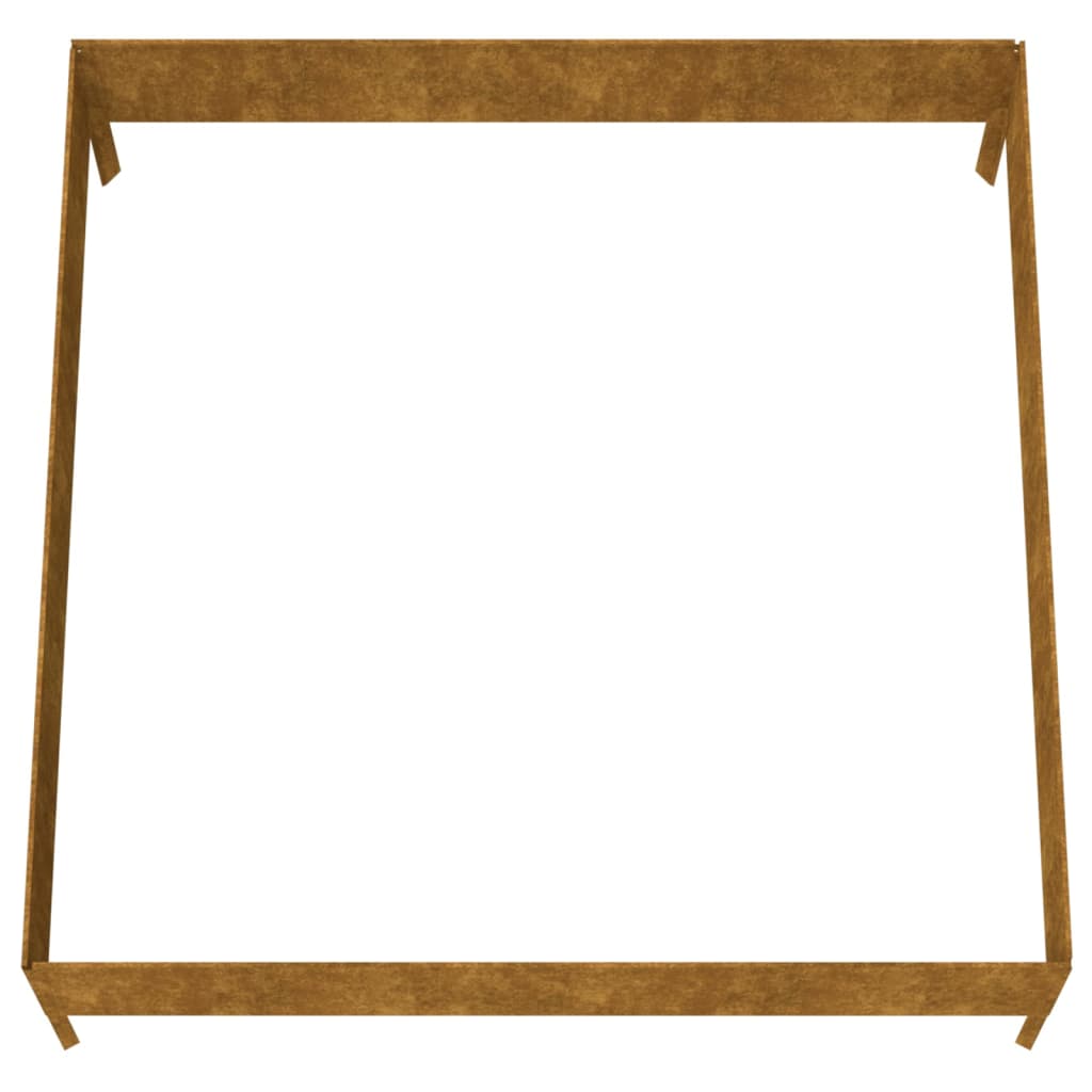 Plantenbak verhoogd 100x100x33,5 cm cortenstaal is nu te koop bij PeponiXL, paradijselijk wonen!