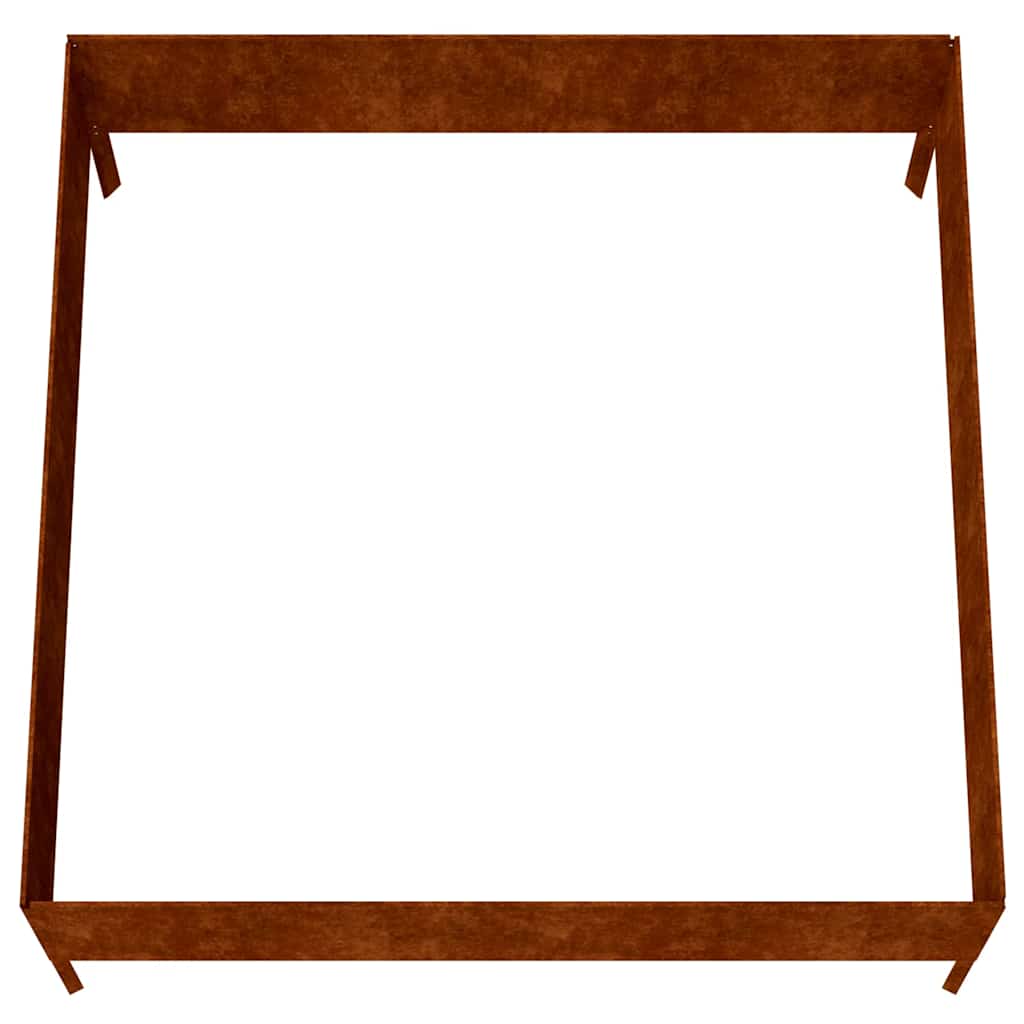 Plantenbak verhoogd 100x100x41 cm cortenstaal is nu te koop bij PeponiXL, paradijselijk wonen!
