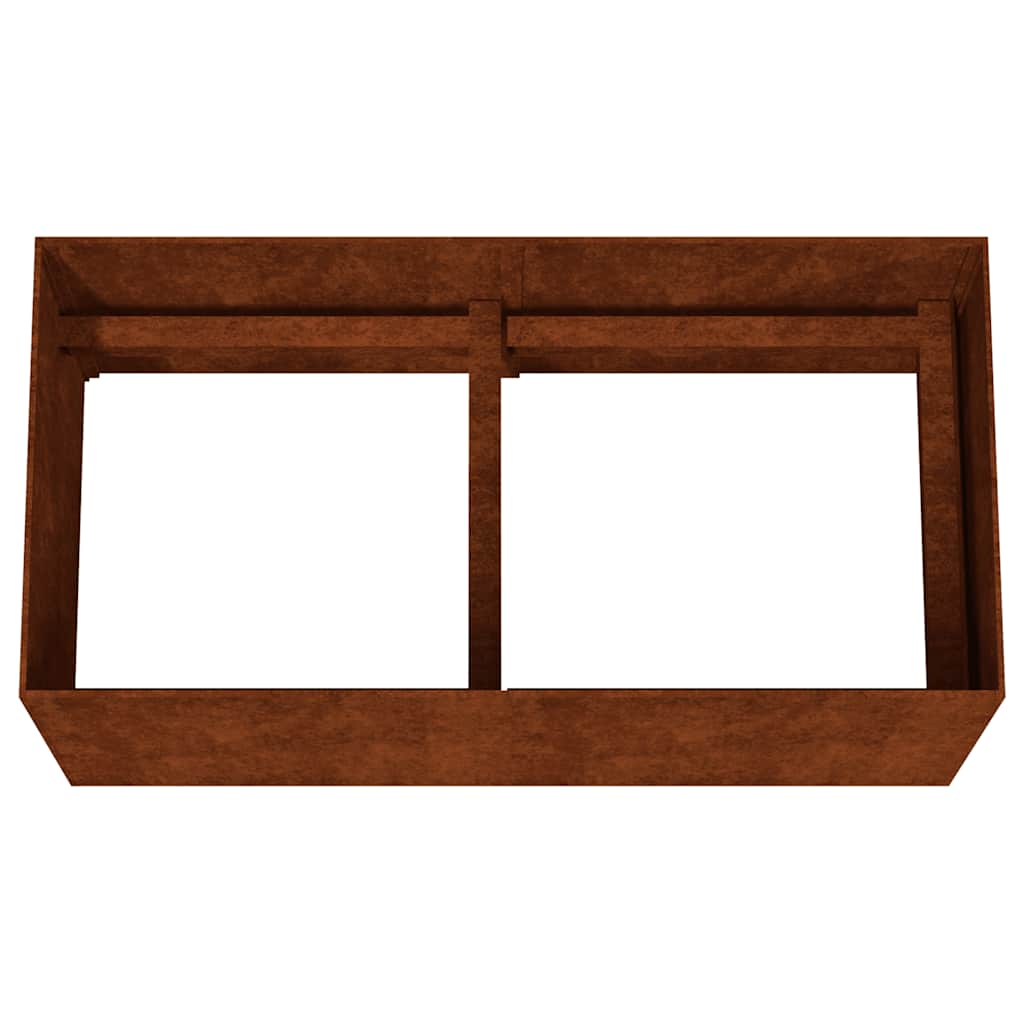 Plantenbak verhoogd 200x40x40 cm cortenstaal