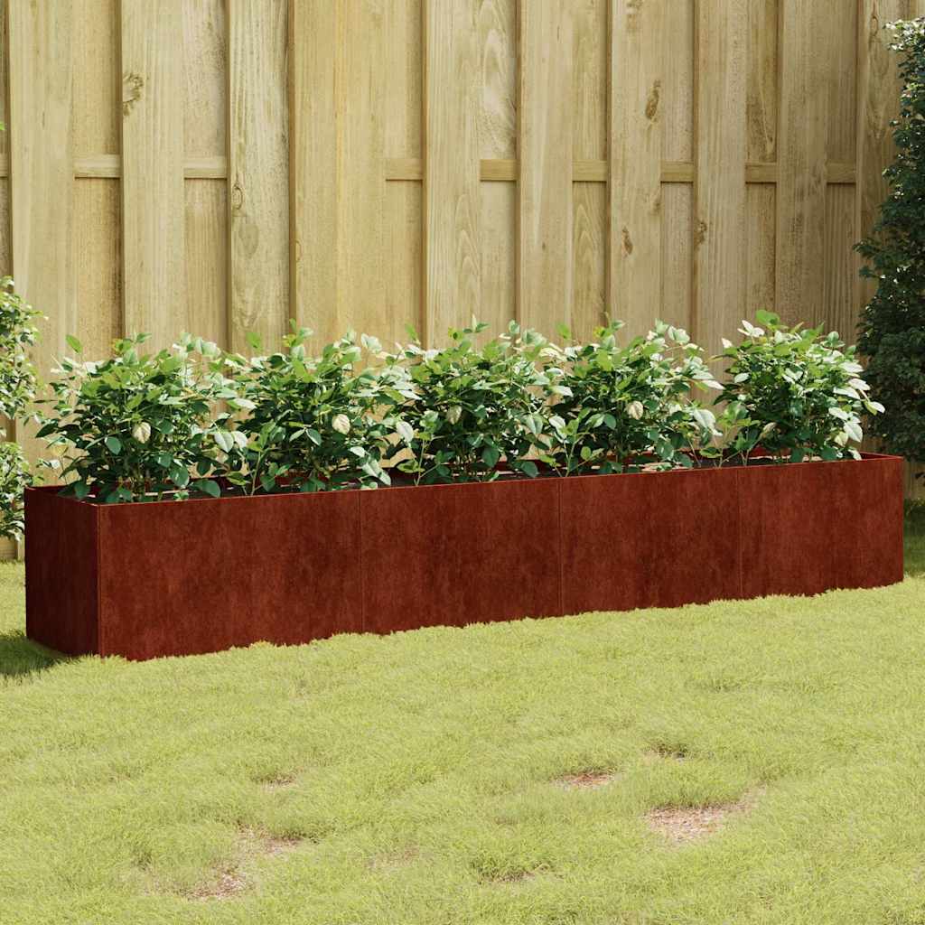 Plantenbak verhoogd 200x40x40 cm cortenstaal