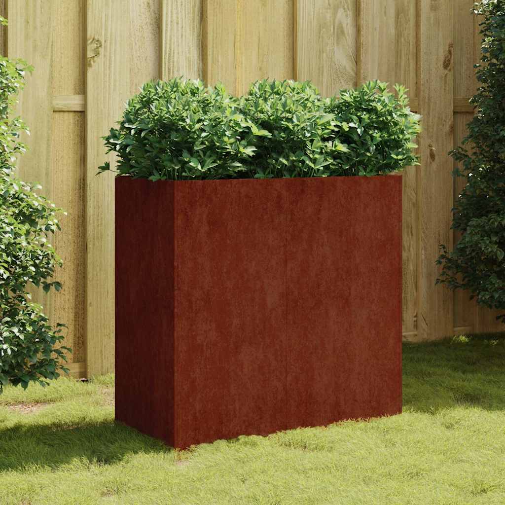 Plantenbak 80x40x80 cm cortenstaal is nu te koop bij PeponiXL, paradijselijk wonen!