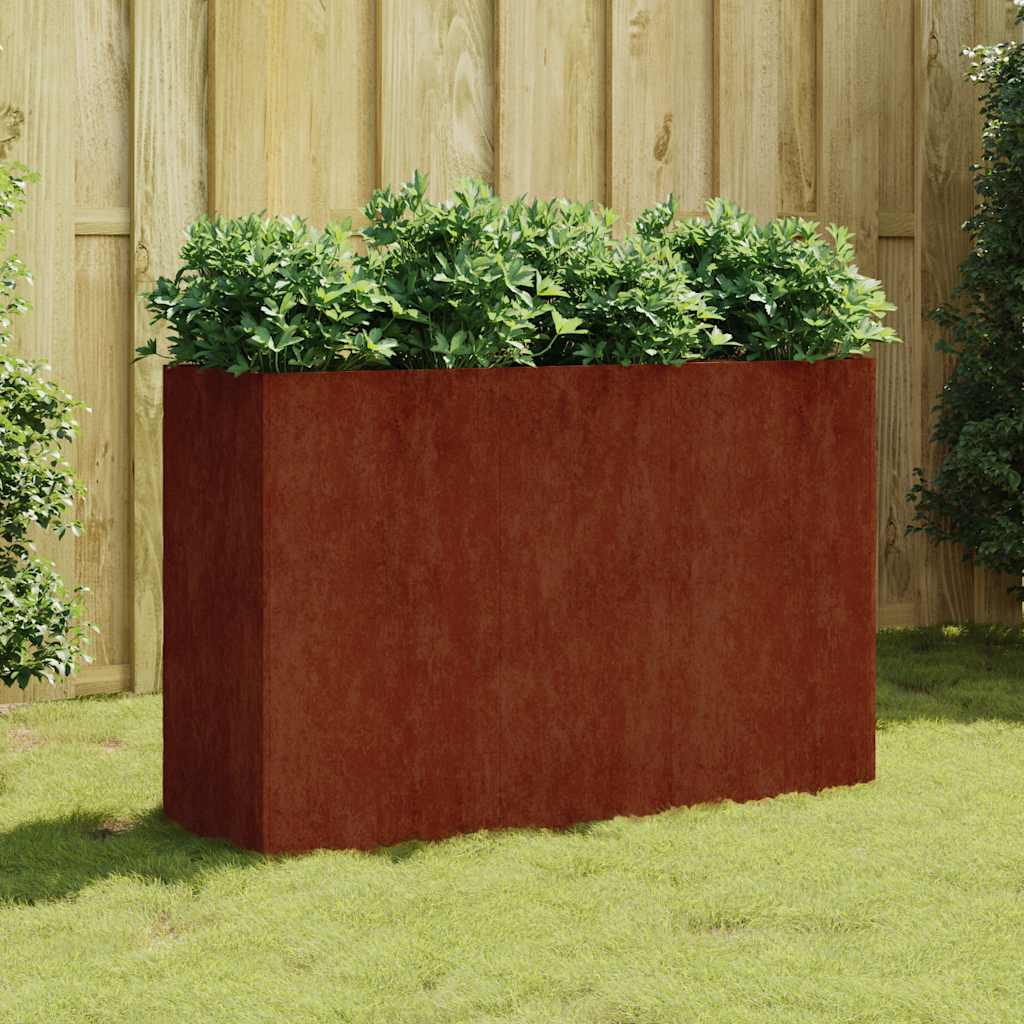 Plantenbak verhoogd 120x40x80 cm cortenstaal is nu te koop bij PeponiXL, paradijselijk wonen!