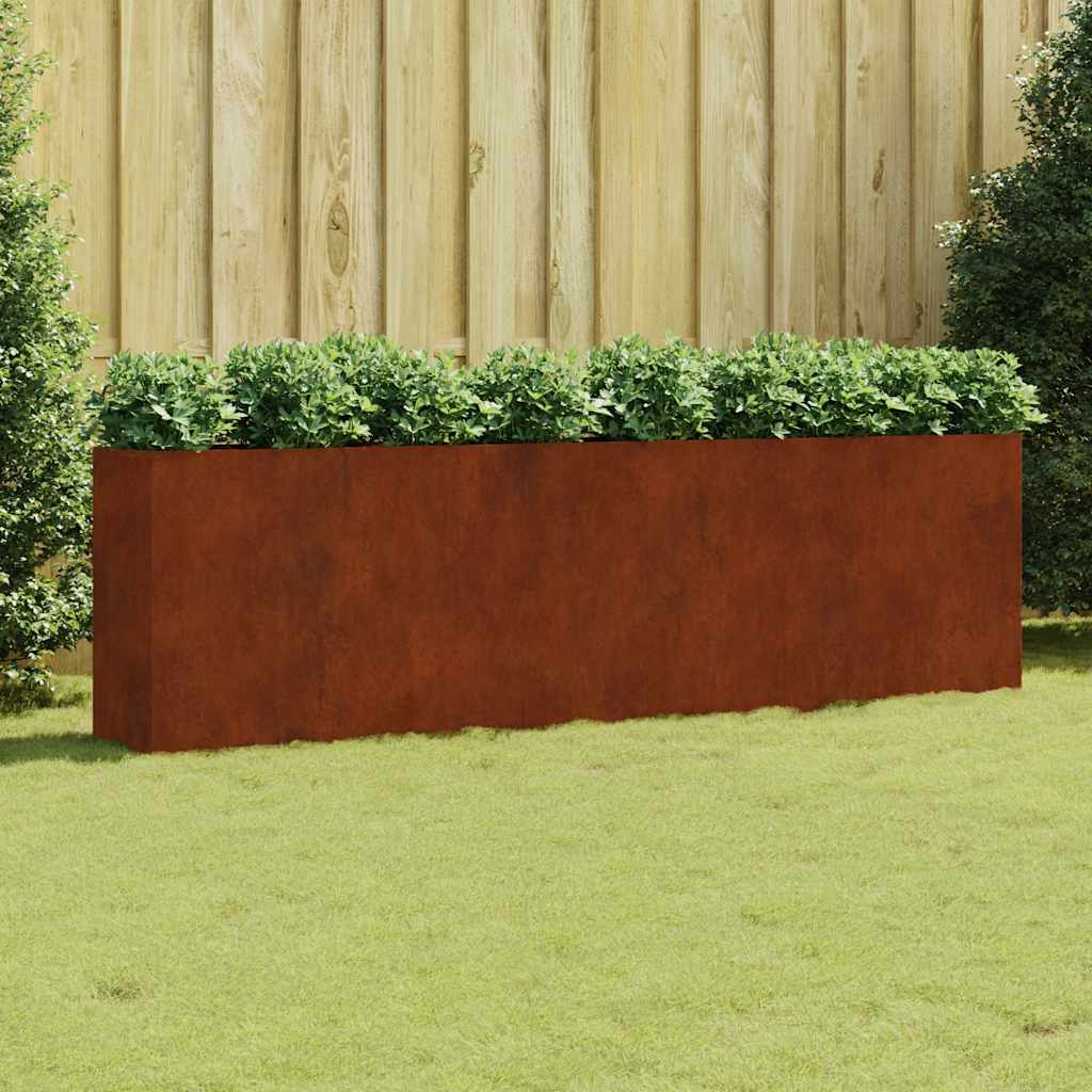 Plantenbak verhoogd 280x40x80 cm cortenstaal is nu te koop bij PeponiXL, paradijselijk wonen!