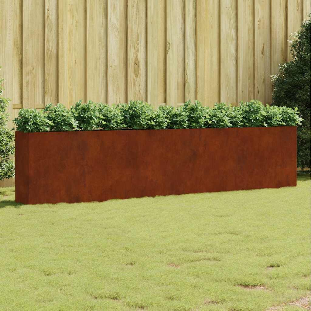 Plantenbak verhoogd 360x40x80 cm cortenstaal is nu te koop bij PeponiXL, paradijselijk wonen!