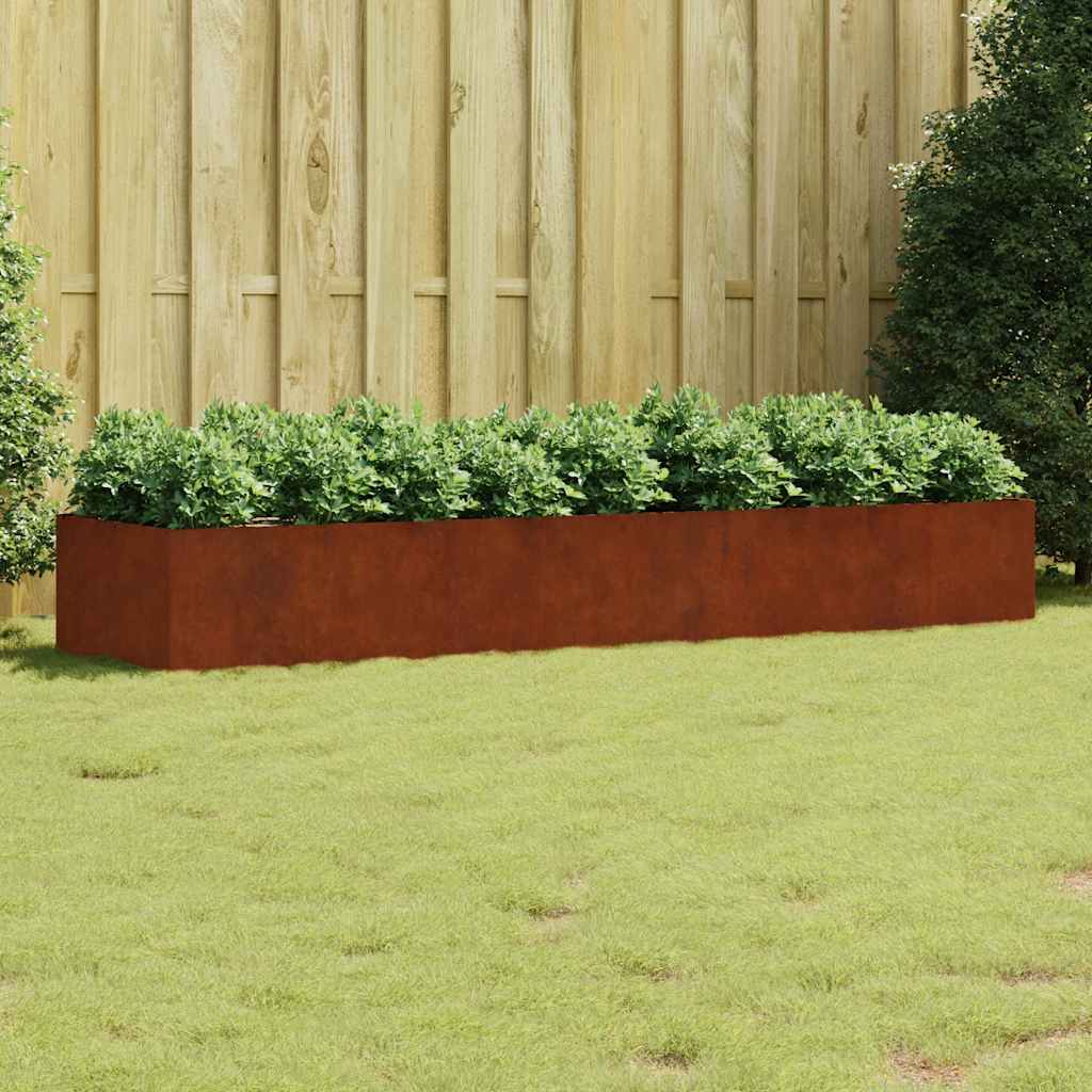 Plantenbak verhoogd 280x80x40 cm cortenstaal is nu te koop bij PeponiXL, paradijselijk wonen!