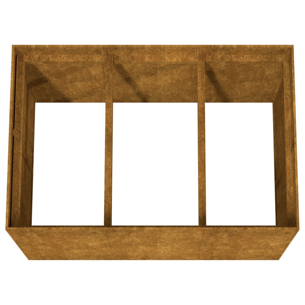 Plantenbak verhoogd 120x80x80 cm cortenstaal is nu te koop bij PeponiXL, paradijselijk wonen!