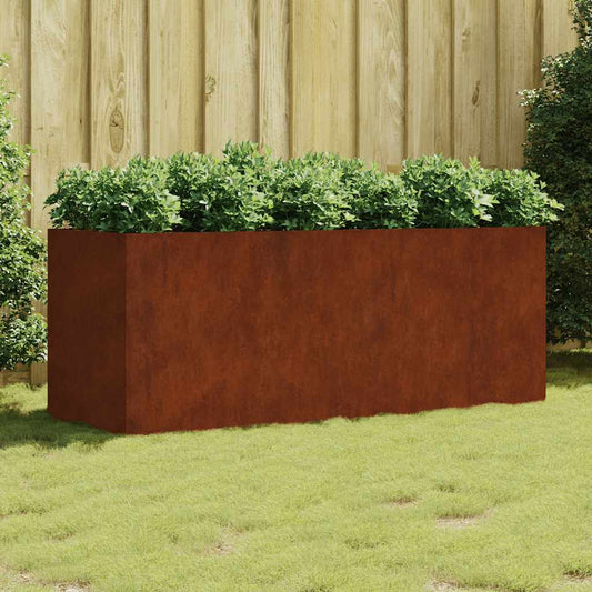 Plantenbak verhoogd 200x80x80 cm cortenstaal is nu te koop bij PeponiXL, paradijselijk wonen!