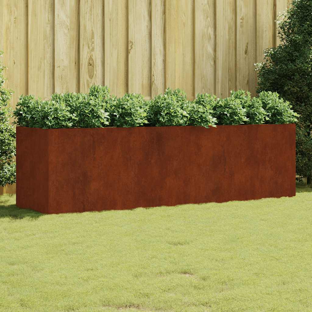 Plantenbak verhoogd 280x80x80 cm cortenstaal is nu te koop bij PeponiXL, paradijselijk wonen!