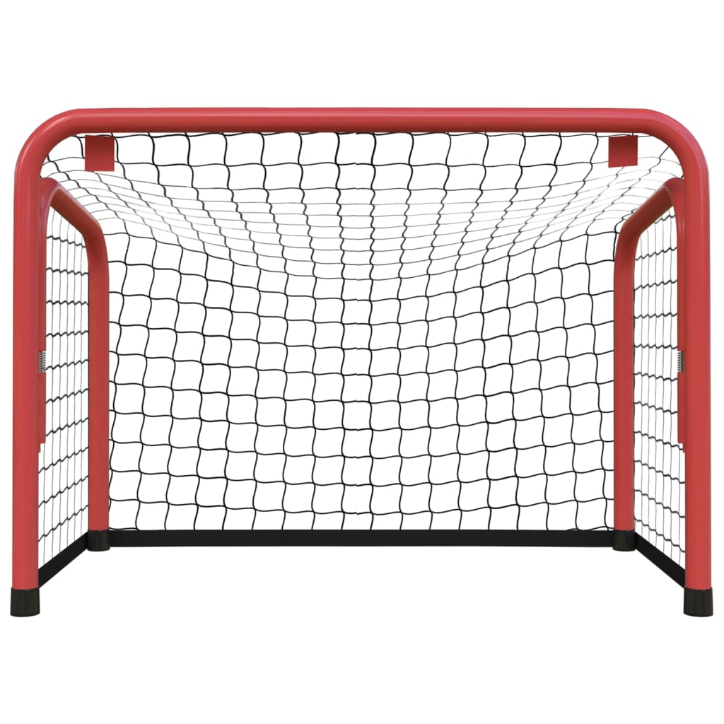 Hockeydoel met net 68x32x47 cm staal en polyester rood en zwart is nu te koop bij PeponiXL, paradijselijk wonen!
