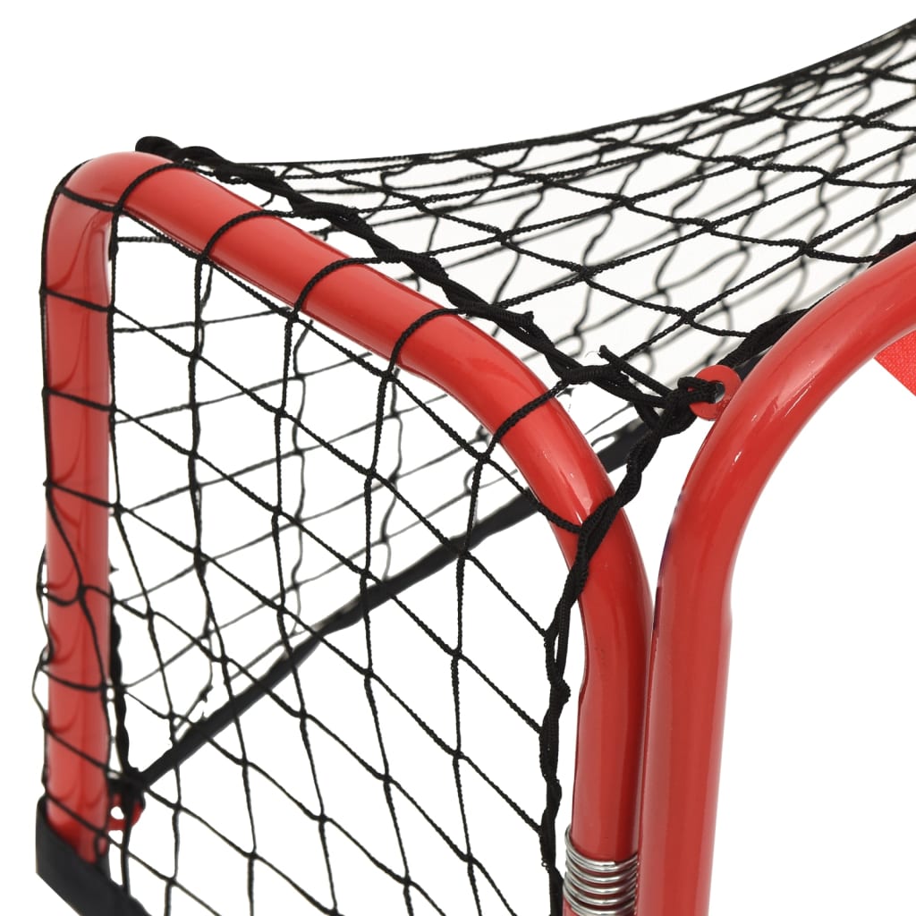 Hockeydoel met net 68x32x47 cm staal en polyester rood en zwart is nu te koop bij PeponiXL, paradijselijk wonen!