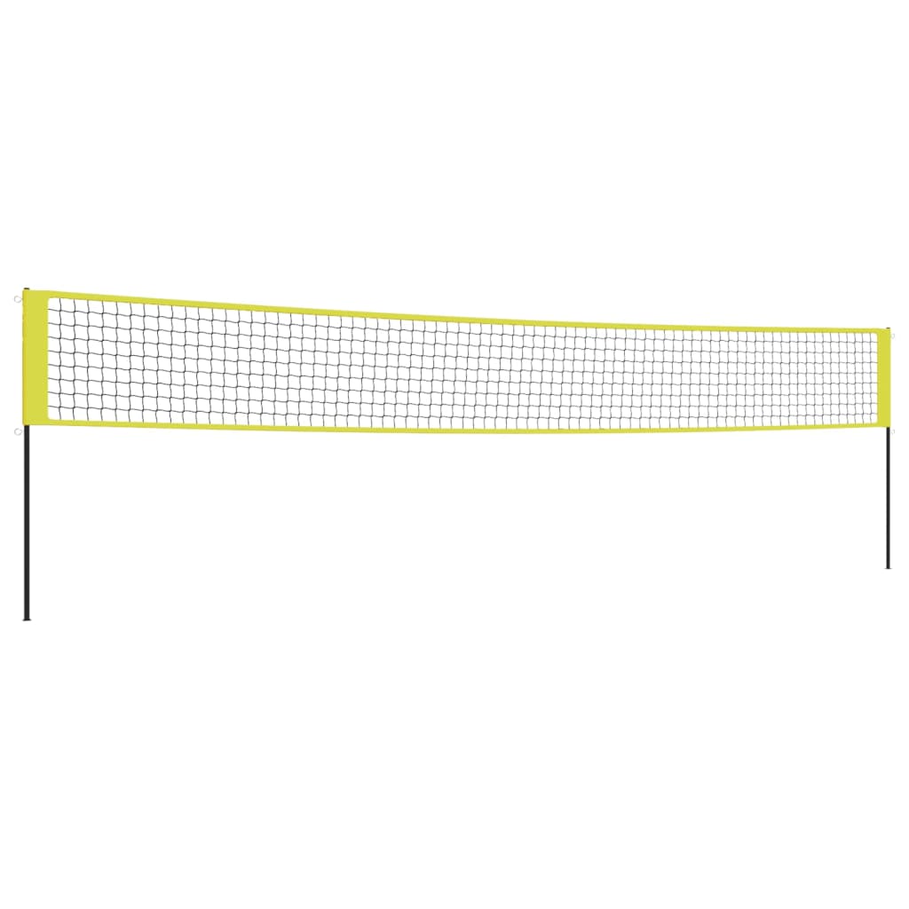 Volleybalnet 823x244 cm PE-stof geel en zwart is nu te koop bij PeponiXL, paradijselijk wonen!