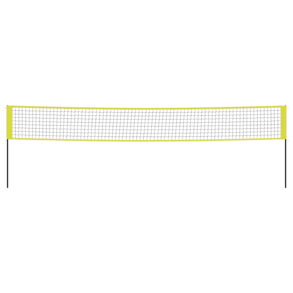 Volleybalnet 823x244 cm PE-stof geel en zwart is nu te koop bij PeponiXL, paradijselijk wonen!