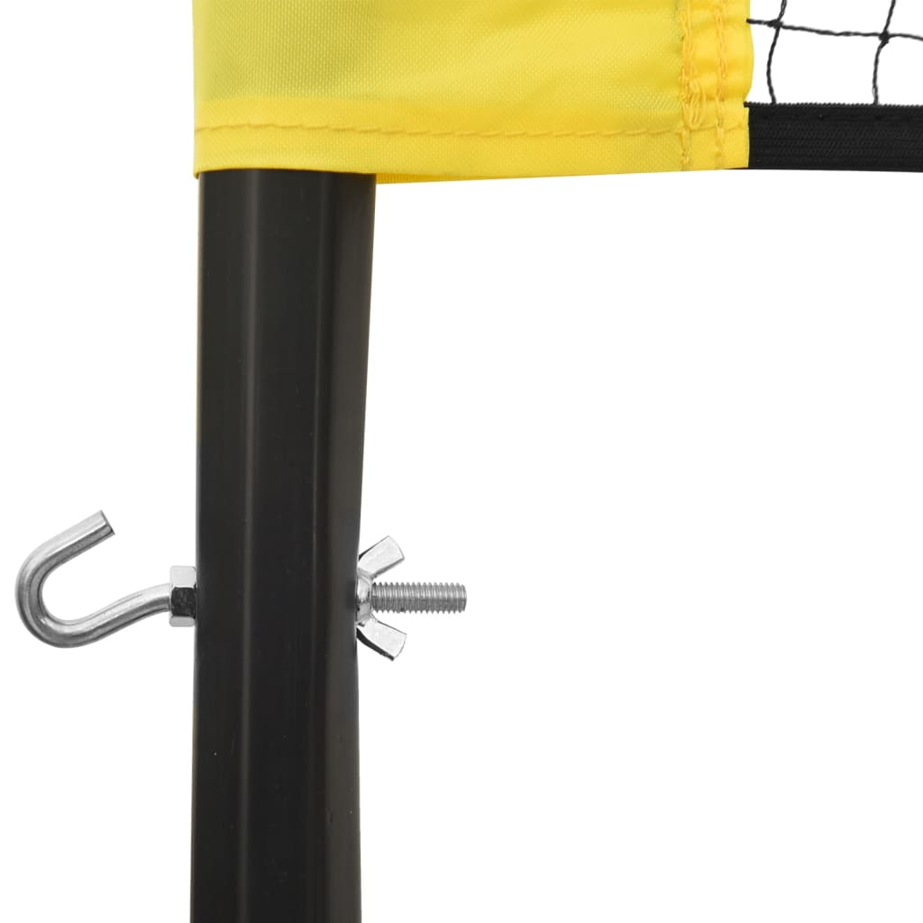 Volleybalnet 823x244 cm PE-stof geel en zwart is nu te koop bij PeponiXL, paradijselijk wonen!
