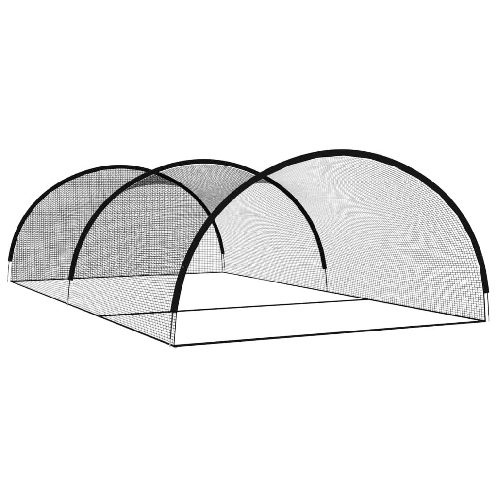 Slagkooi honkbal 900x400x250 cm polyester zwart