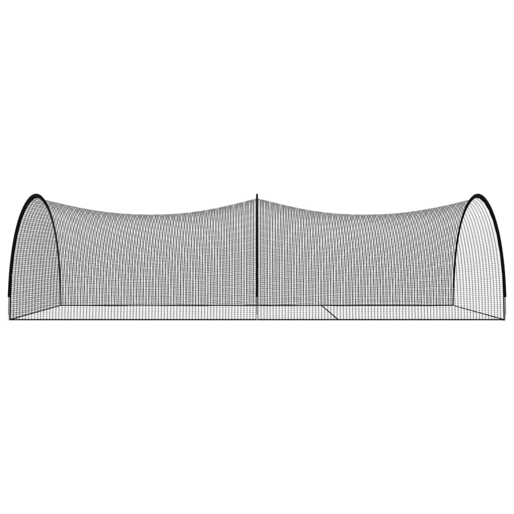 Slagkooi honkbal 900x400x250 cm polyester zwart