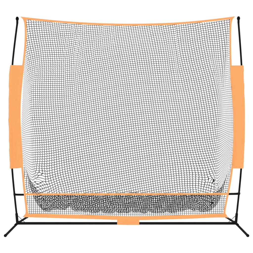 Golftrainingsnet 215x107x216 cm polyester zwart en oranje is nu te koop bij PeponiXL, paradijselijk wonen!