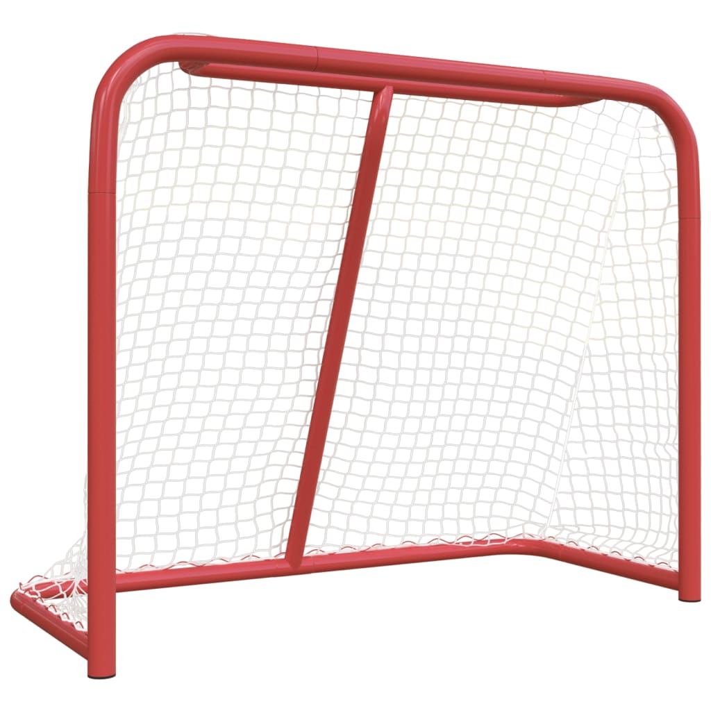 Hockeydoel 183x71x122 cm polyester rood en wit is nu te koop bij PeponiXL, paradijselijk wonen!