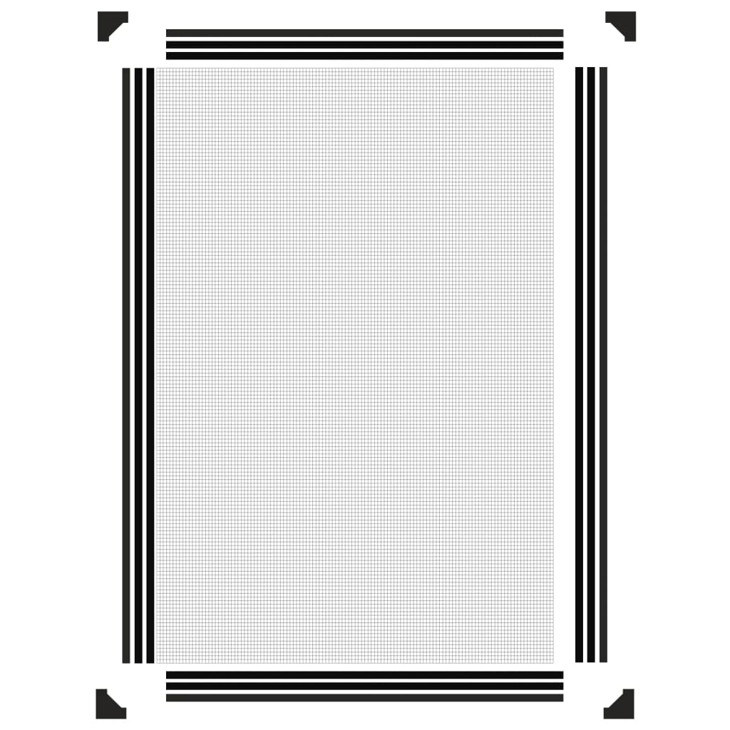 Insectenhor voor ramen magnetisch 80x120 cm antracietkleurig is nu te koop bij PeponiXL, paradijselijk wonen!