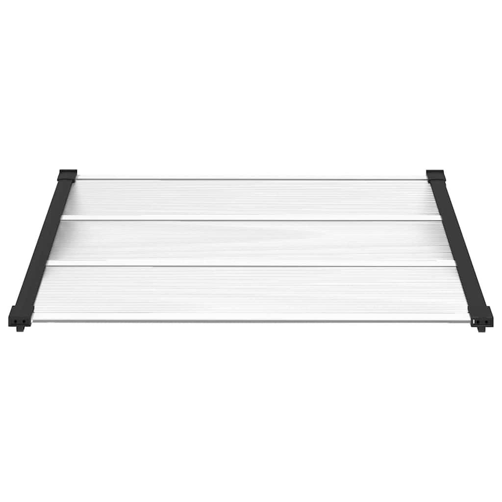Deurluifel 122x90 cm polycarbonaat zwart en transparant is nu te koop bij PeponiXL, paradijselijk wonen!