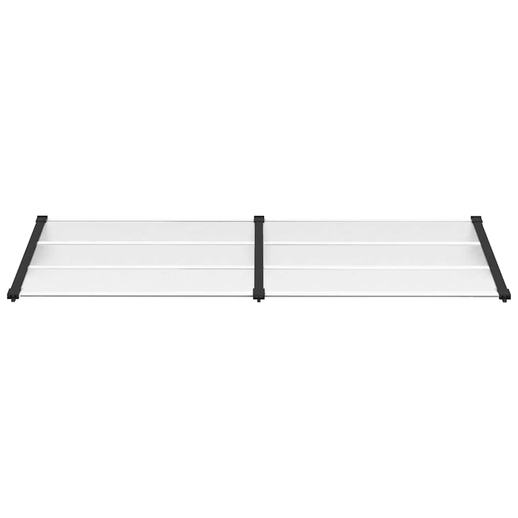 Deurluifel 239x90 cm polycarbonaat zwart en transparant is nu te koop bij PeponiXL, paradijselijk wonen!