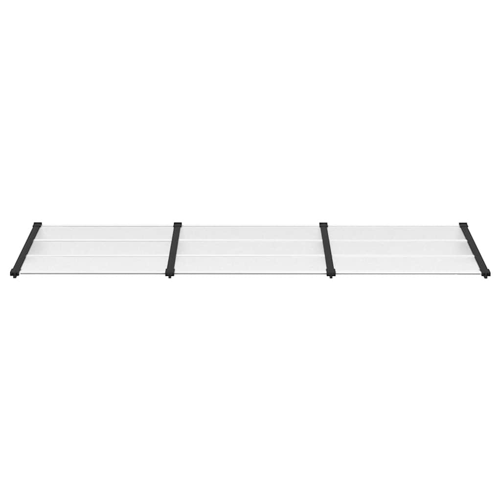 Deurluifel 297,5x90 cm polycarbonaat zwart en transparant is nu te koop bij PeponiXL, paradijselijk wonen!