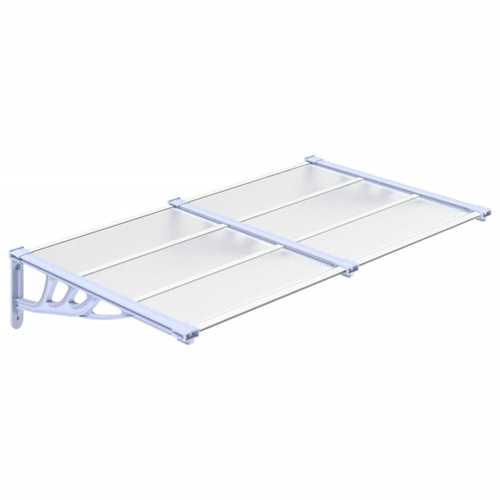 Deurluifel 152,5x90 cm polycarbonaat grijs en transparant is nu te koop bij PeponiXL, paradijselijk wonen!