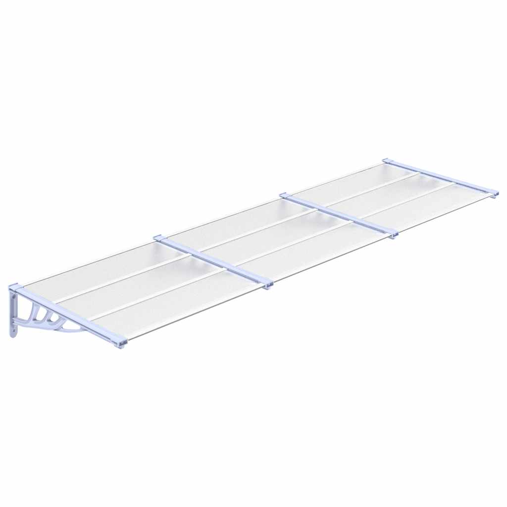 Deurluifel 297,5x90 cm polycarbonaat grijs en transparant is nu te koop bij PeponiXL, paradijselijk wonen!