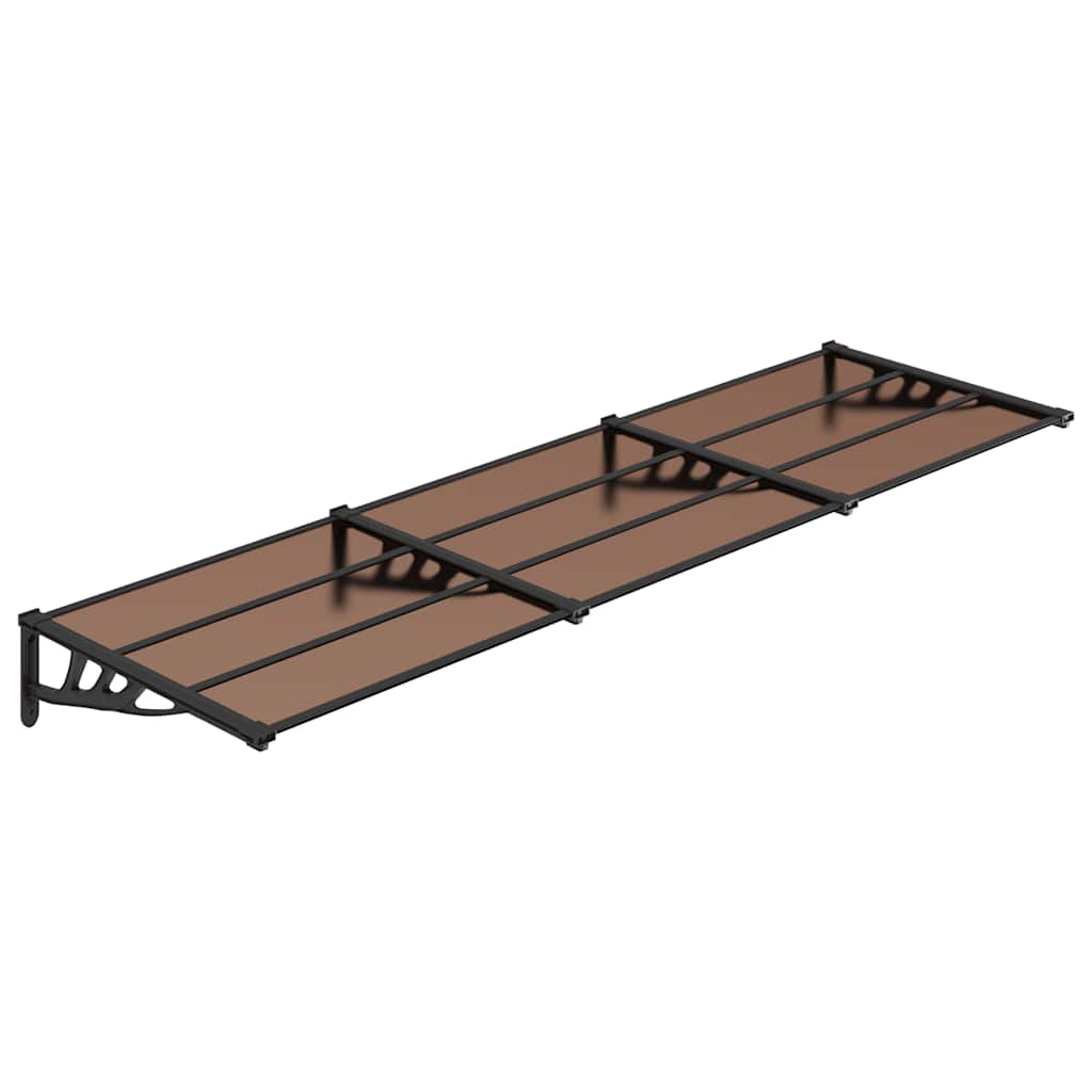 Deurluifel 297,5x90 cm polycarbonaat zwart is nu te koop bij PeponiXL, paradijselijk wonen!