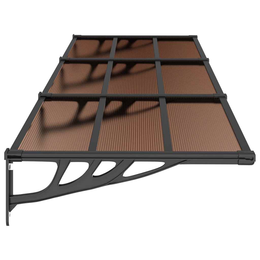 Deurluifel 297,5x90 cm polycarbonaat zwart is nu te koop bij PeponiXL, paradijselijk wonen!