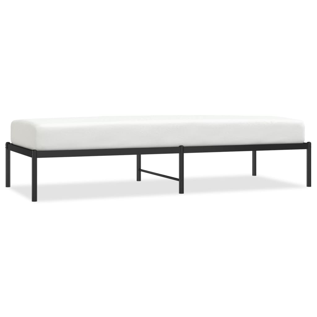 Bedframe metaal zwart 75 x 190 cm is nu te koop bij PeponiXL, paradijselijk wonen!