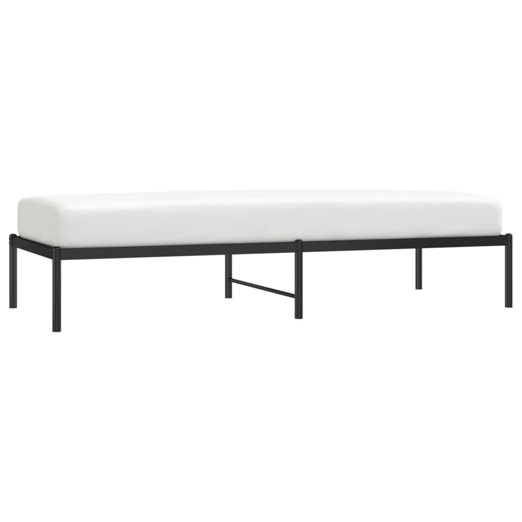 Bedframe metaal zwart 75 x 190 cm is nu te koop bij PeponiXL, paradijselijk wonen!