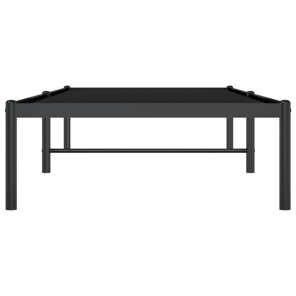 Bedframe metaal zwart 75 x 190 cm is nu te koop bij PeponiXL, paradijselijk wonen!