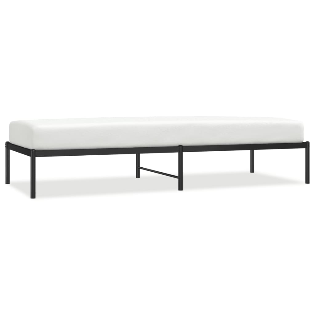 Bedframe metaal zwart 80x200 cm is nu te koop bij PeponiXL, paradijselijk wonen!
