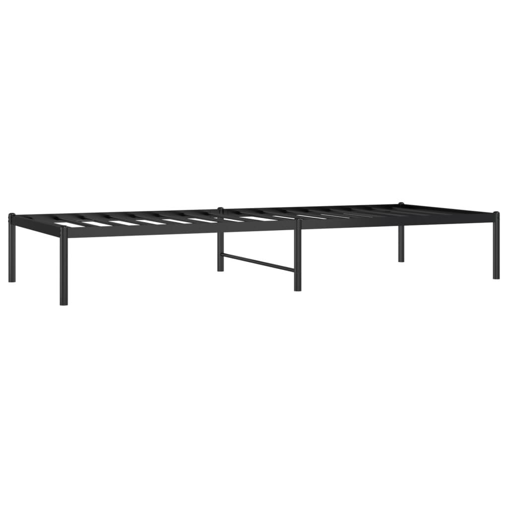 Bedframe metaal zwart 80x200 cm is nu te koop bij PeponiXL, paradijselijk wonen!