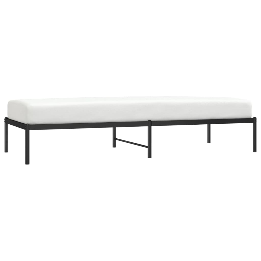 Bedframe metaal zwart 80x200 cm is nu te koop bij PeponiXL, paradijselijk wonen!