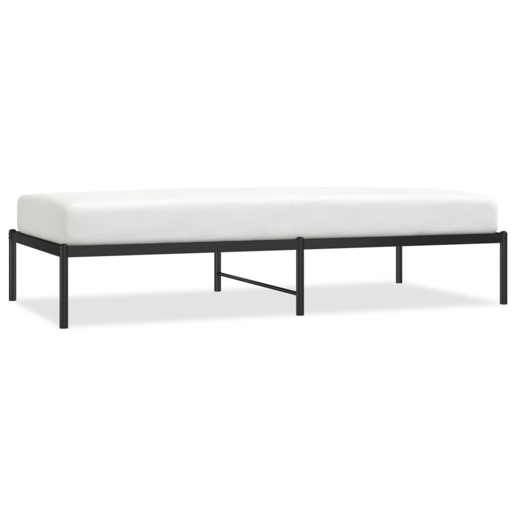 Bedframe metaal zwart 90x190 cm is nu te koop bij PeponiXL, paradijselijk wonen!