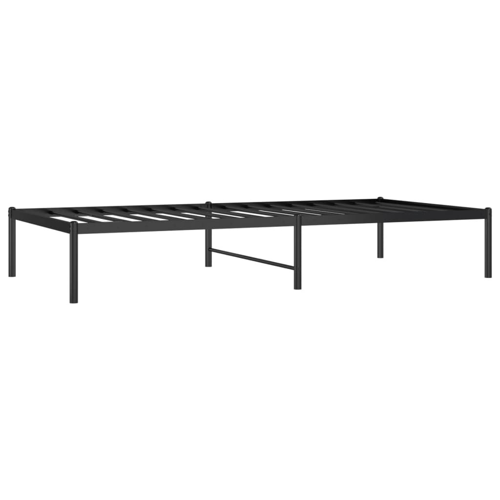 Bedframe metaal zwart 90x190 cm is nu te koop bij PeponiXL, paradijselijk wonen!
