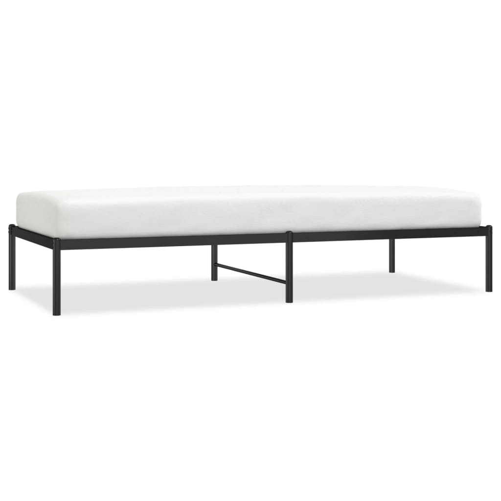 Bedframe metaal zwart 90x200 cm is nu te koop bij PeponiXL, paradijselijk wonen!