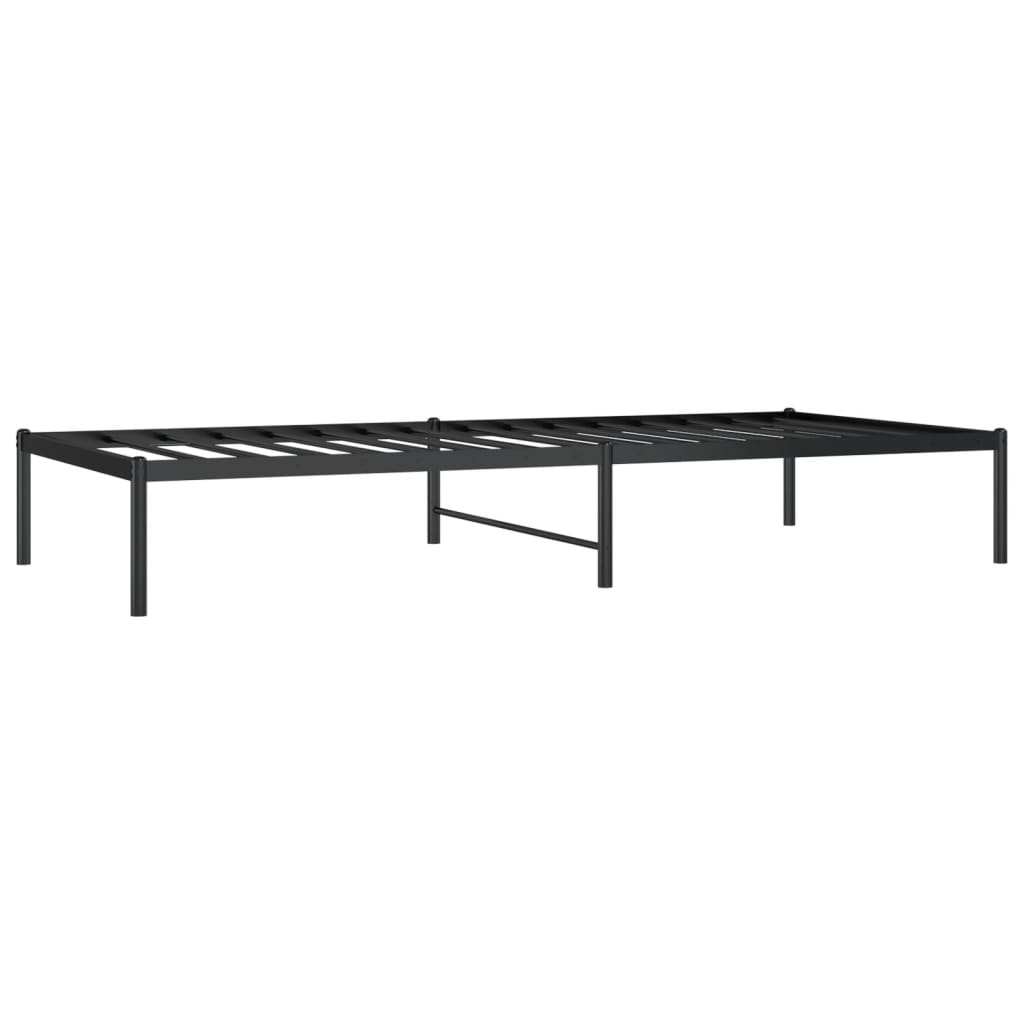 Bedframe metaal zwart 90x200 cm is nu te koop bij PeponiXL, paradijselijk wonen!