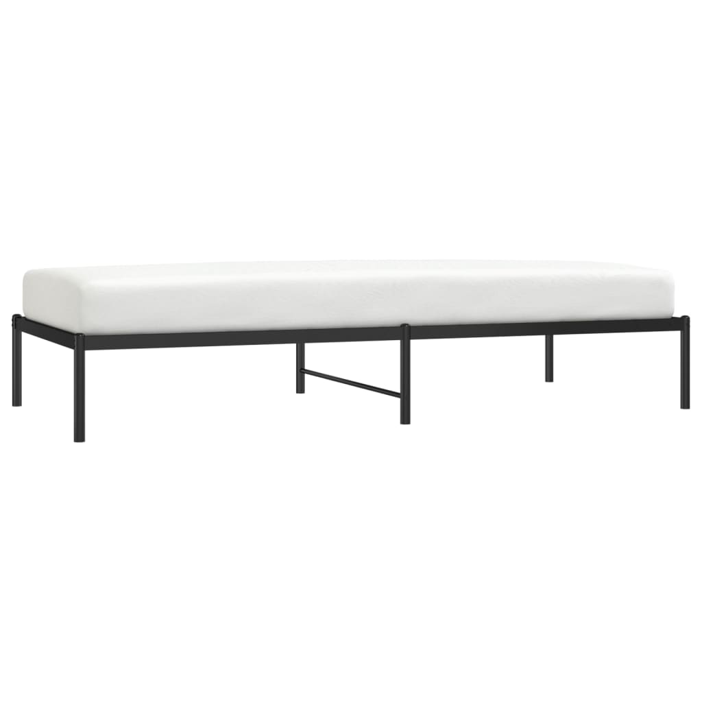 Bedframe metaal zwart 90x200 cm is nu te koop bij PeponiXL, paradijselijk wonen!
