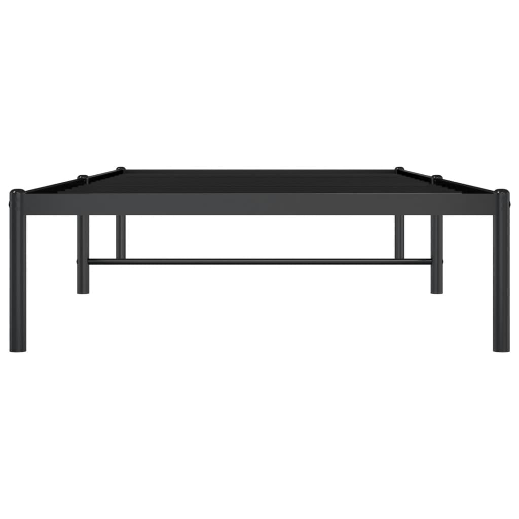 Bedframe metaal zwart 90x200 cm is nu te koop bij PeponiXL, paradijselijk wonen!