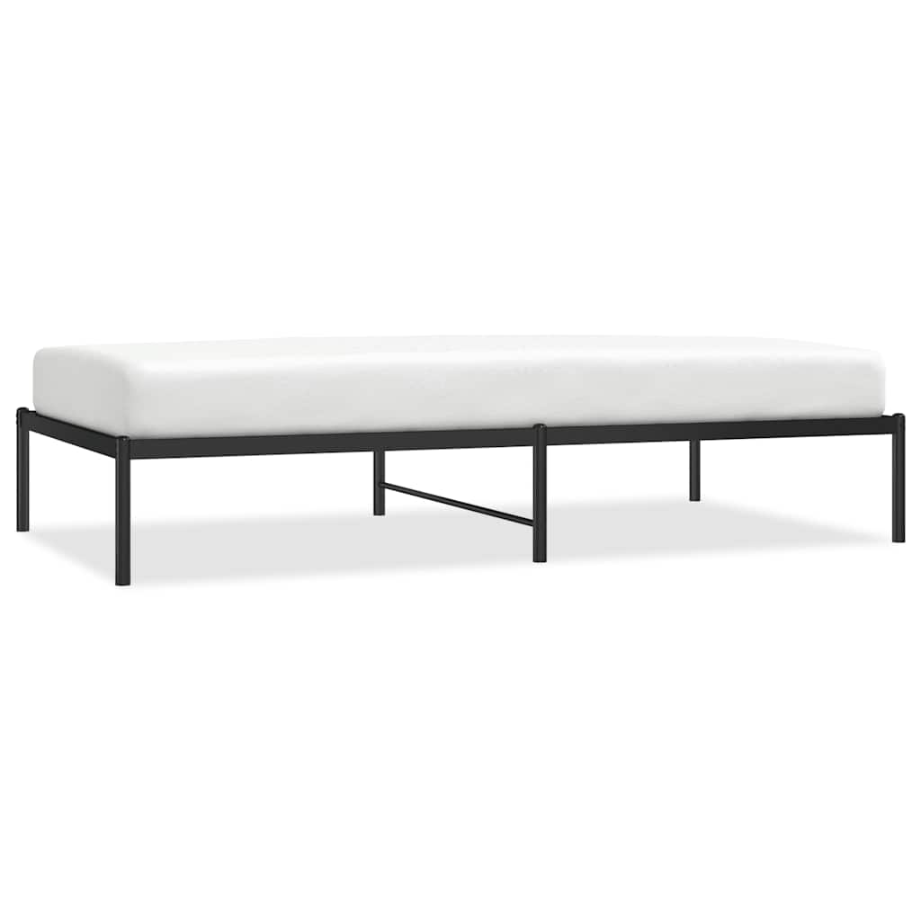 Bedframe metaal zwart 100x190 cm is nu te koop bij PeponiXL, paradijselijk wonen!
