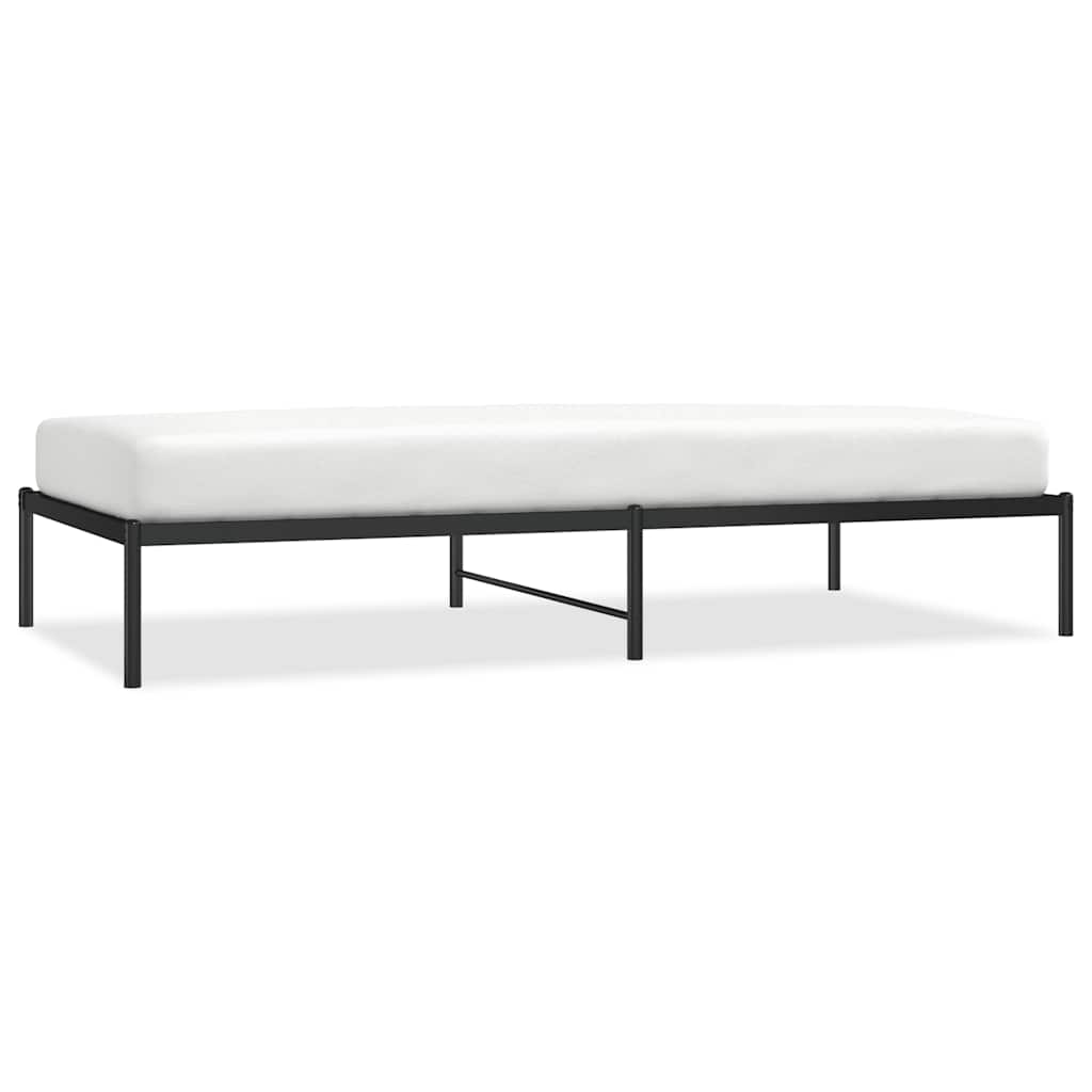 Bedframe metaal zwart 100x200 cm is nu te koop bij PeponiXL, paradijselijk wonen!