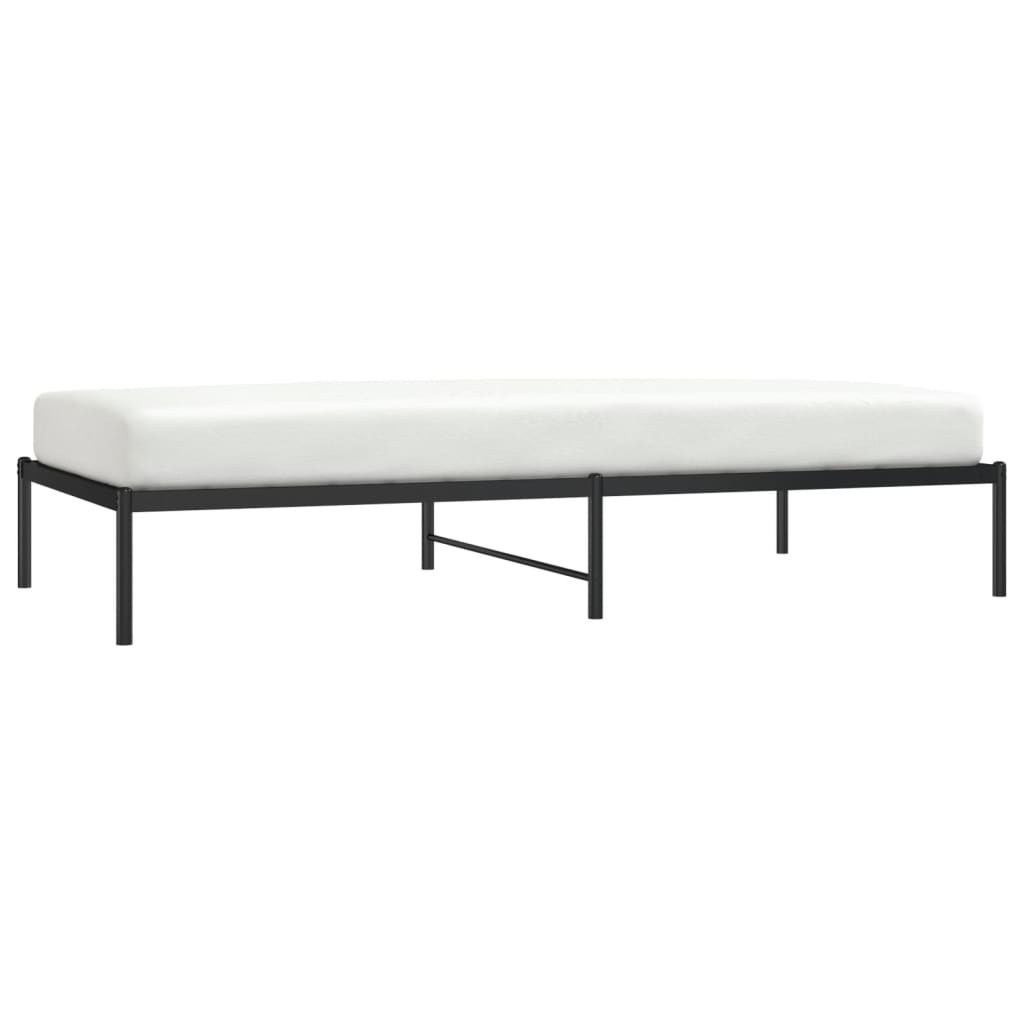 Bedframe metaal zwart 100x200 cm is nu te koop bij PeponiXL, paradijselijk wonen!